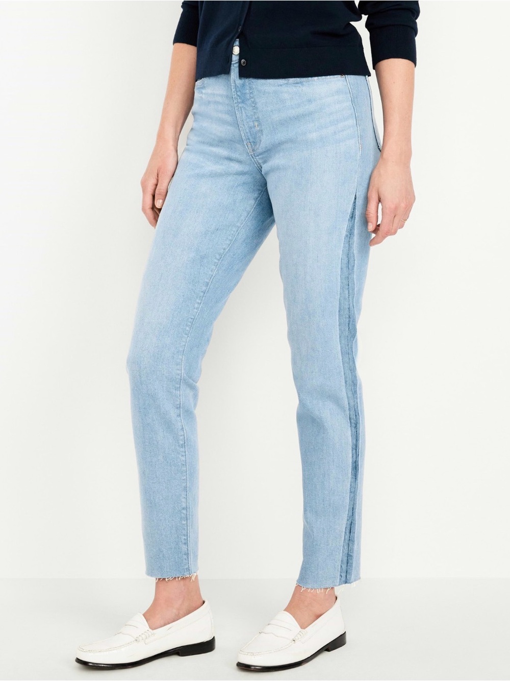 Old Navy High Waisted OG Straight Cut Jeans - TALL
